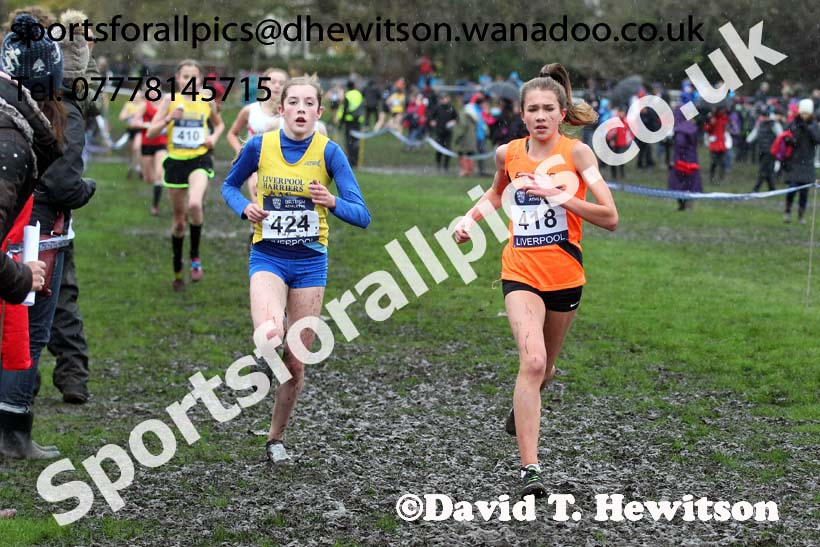 Girls under-15s, British Athletics Liverpool Cross Challenge, Sefton Park, Liverpool. Photo: David T. Hewitson/Sports for All Pics